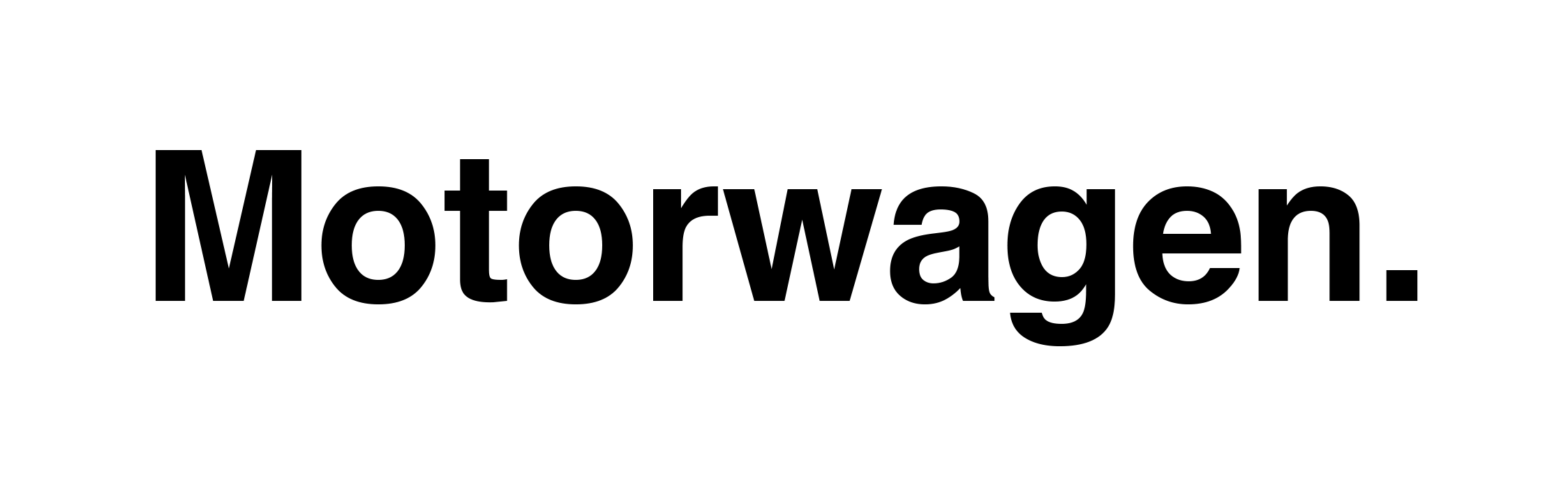 Footer Motorwagen Logo schwarz